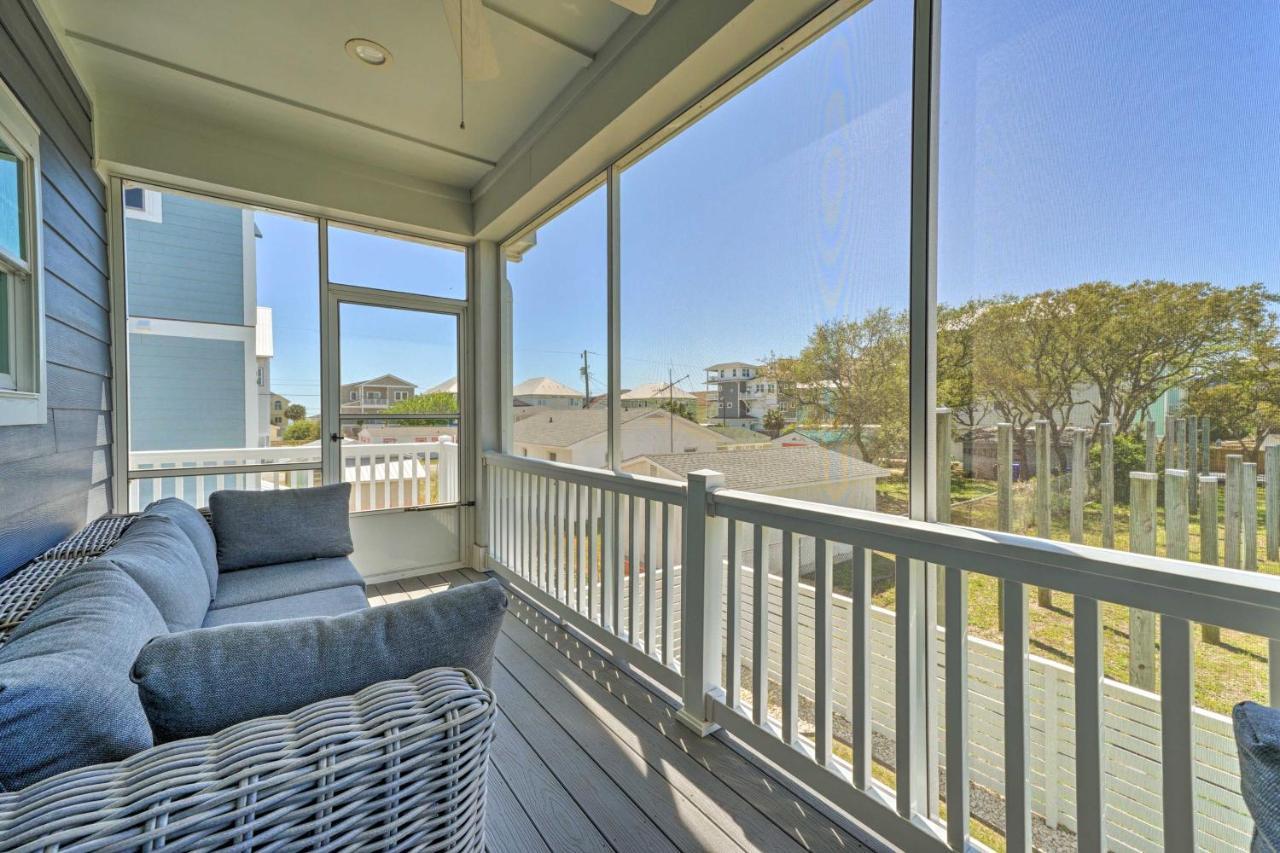 Bright Coastal Abode With Porch And Beach Access! Carolina Beach Eksteriør billede
